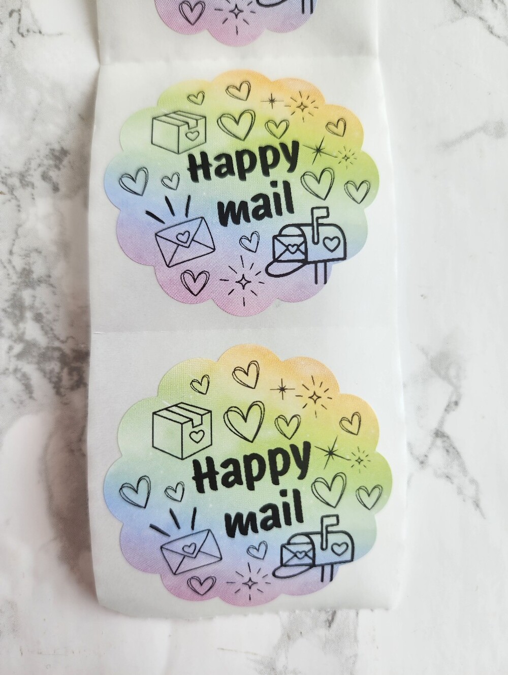 Happy Mail Stickers | Shipping Supplies